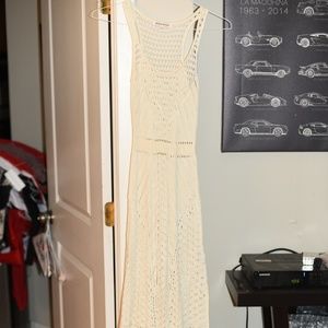 White Desert Crochet Maxi Dress